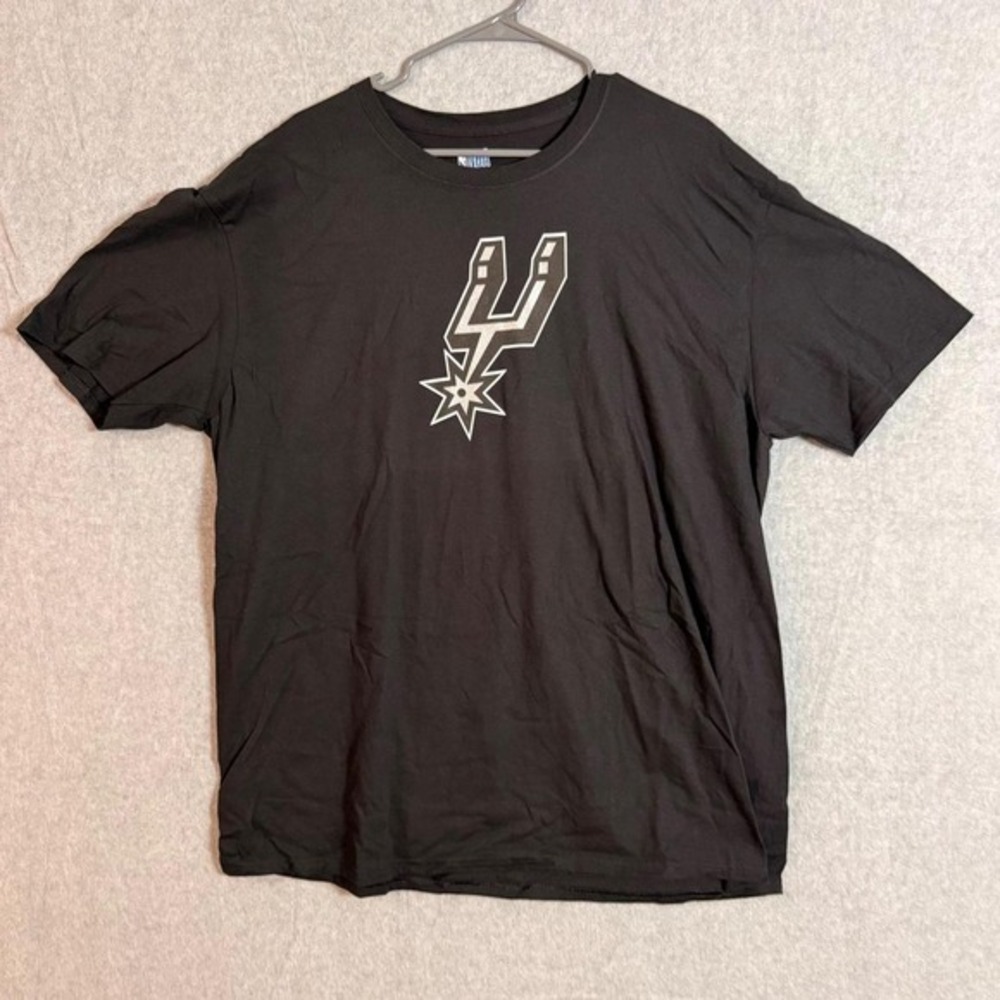 NBA San Antonio Spurs Graphic T-Shirt Mens 2XL Black Short Sleeve Basketball Tee